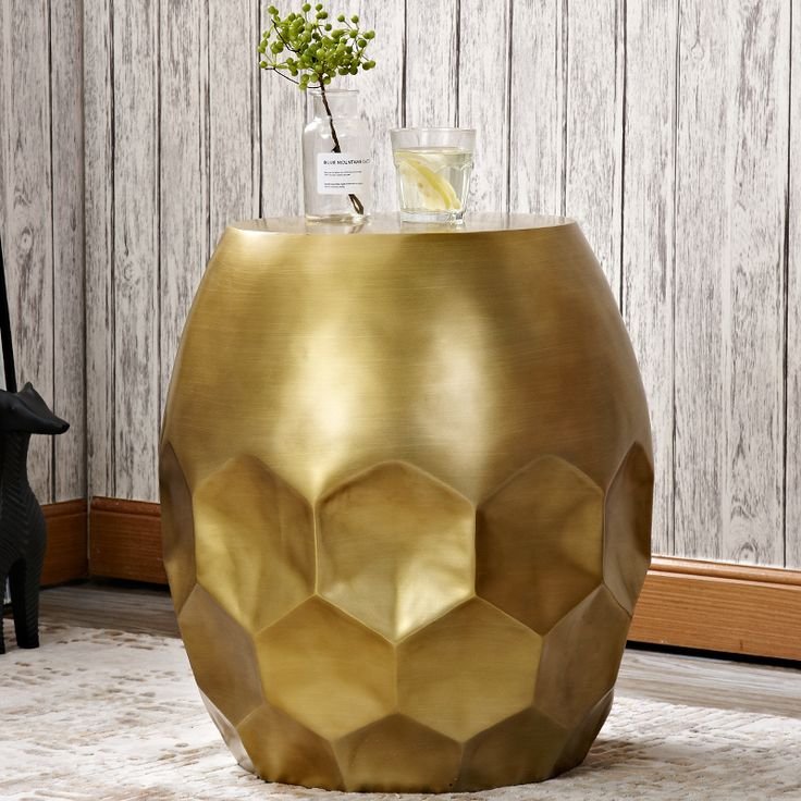 Home nordic sofa side living room corner bronze drums fashion creative side table personality bedside modern minimalist small table aliexpress 1503